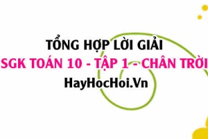 Giải Bài tập Toán 10 tập 1 SGK Chân trời sáng tạo